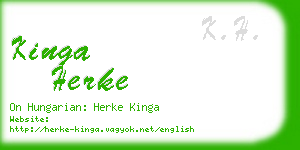 kinga herke business card